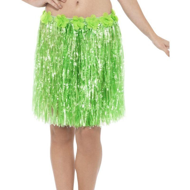 Hawaiian Hula Skirt with Flowers - One Size