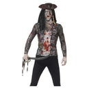 Zombie Pirate T Shirt Adult Green