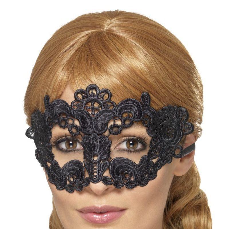 Embroidered Lace Filigree Floral Eyemask - One Size