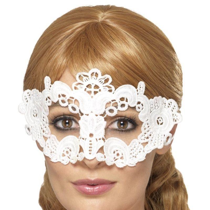 Embroidered Lace Filigree Floral Eyemask - One Size