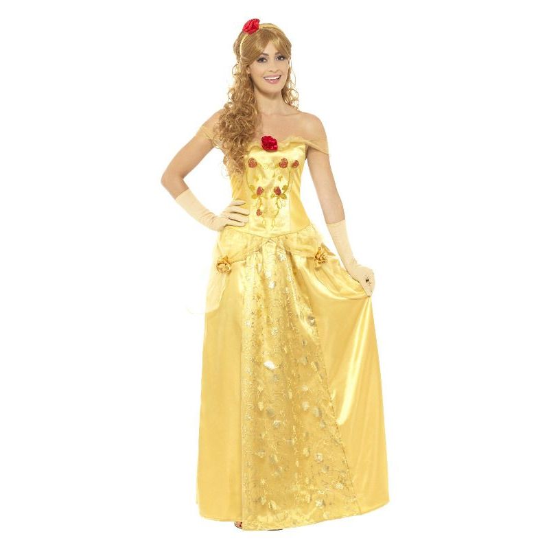 Golden Princess Costume Adult Gold Womens