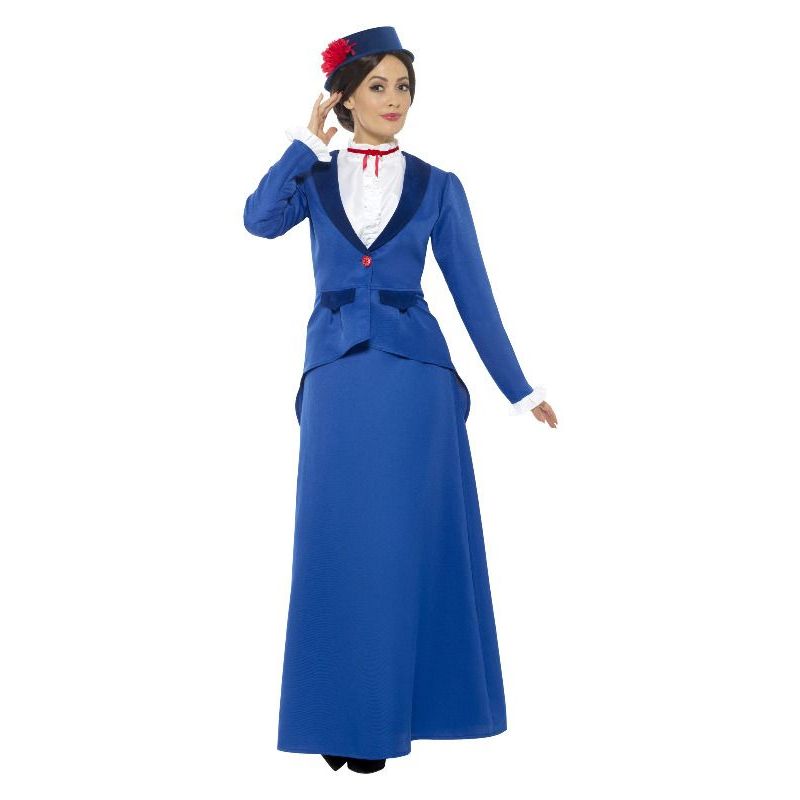 Victorian Nanny Costume Adult Blue Womens