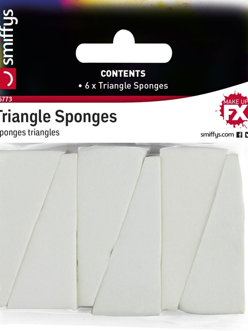 Triangle Sponges Adult White Unisex