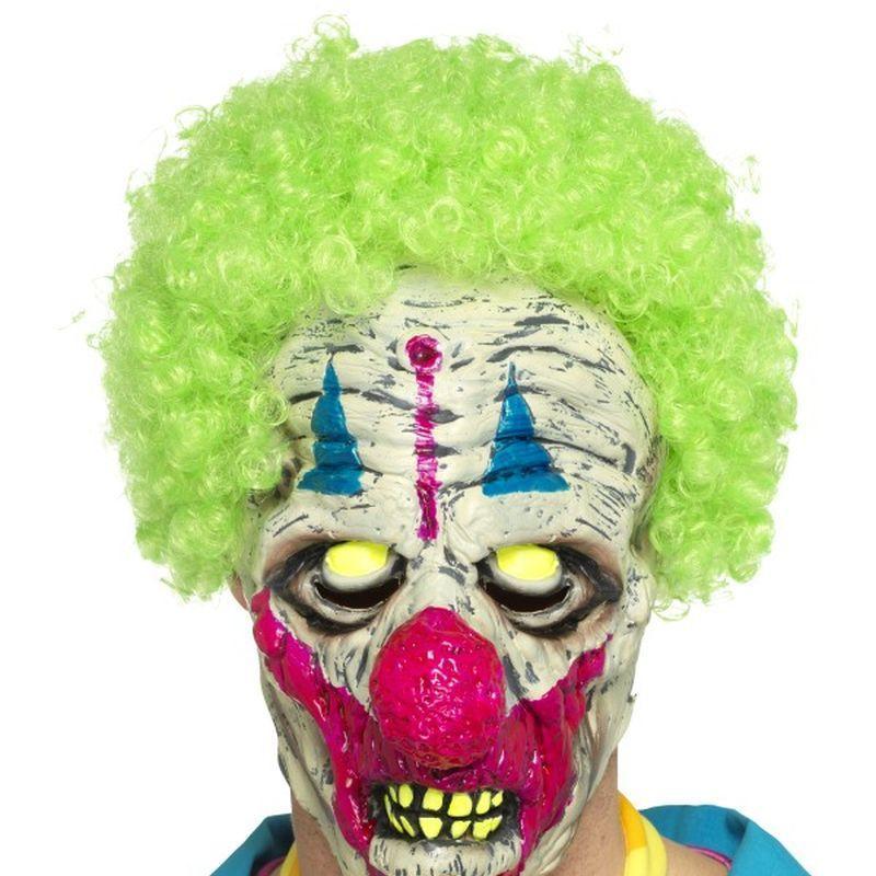 UV Black Light  Clown Mask - One Size