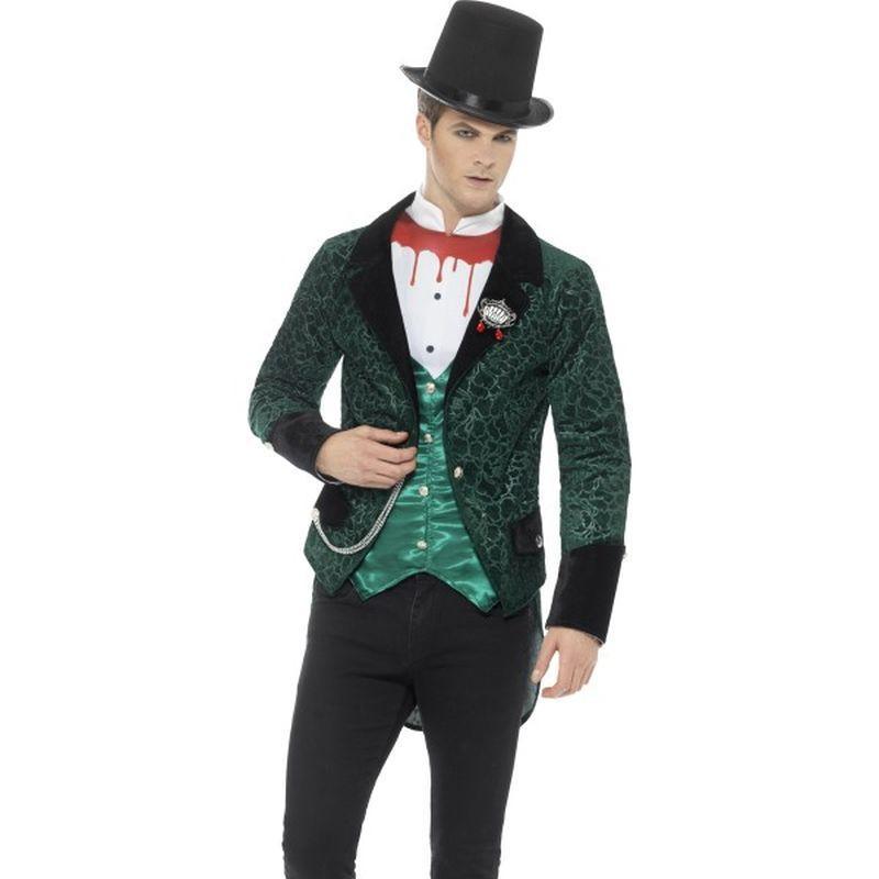Deluxe Victorian Vampire Costume Adult Green Mens