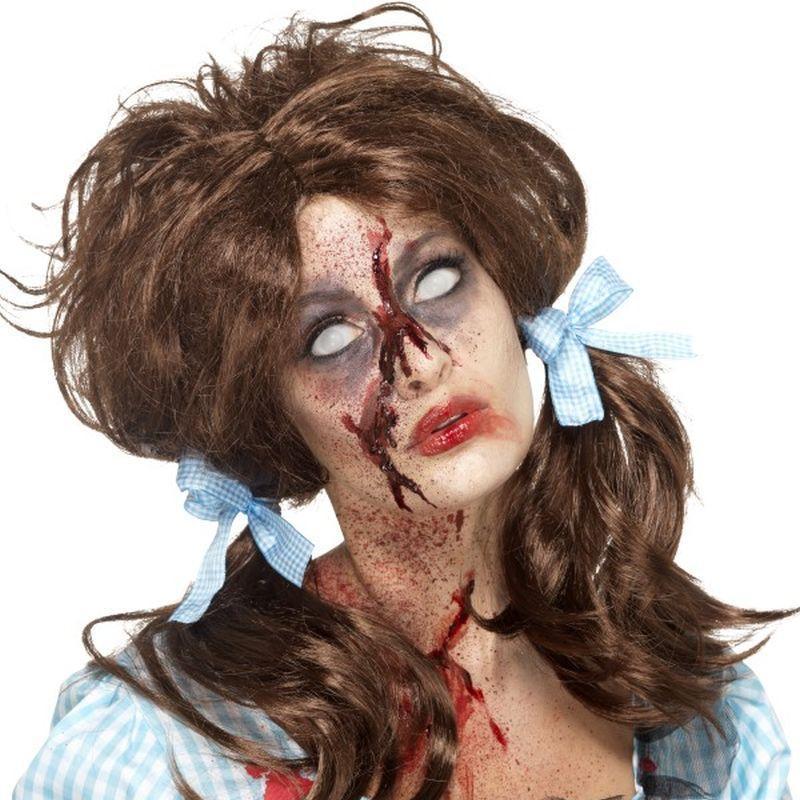 Zombie Bloody Country Girl Wig - One Size