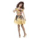 Zombie Golden Beauty Fairytale Costume Womens Yellow