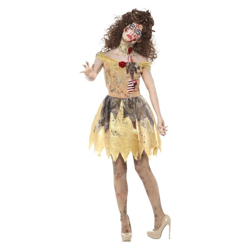 Zombie Golden Fairytale Costume Adult Yellow Womens