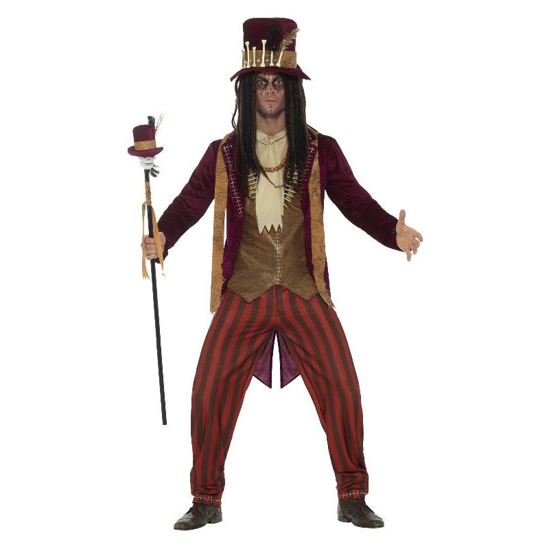 Deluxe Voodoo Witch Doctor Costume Adult Red Mens