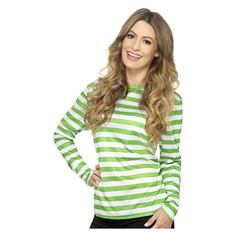 Stripy Long Sleeve T-Shirt Green