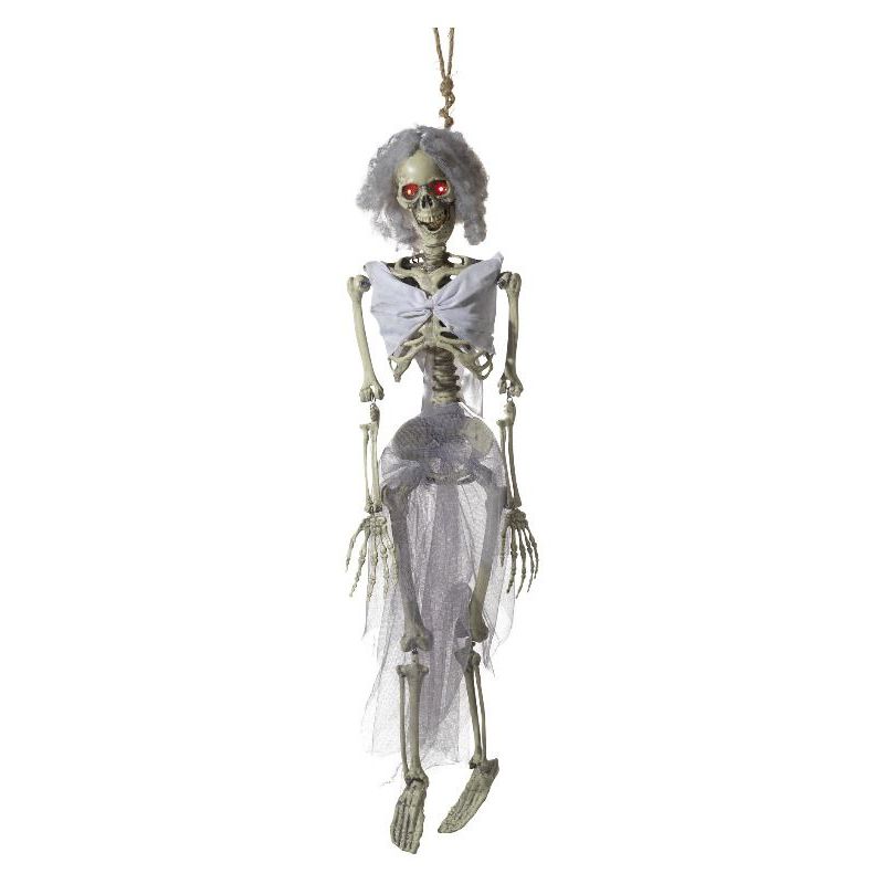 Animated Hanging Bride Skeleton Decoration Adult Natural Pink -1