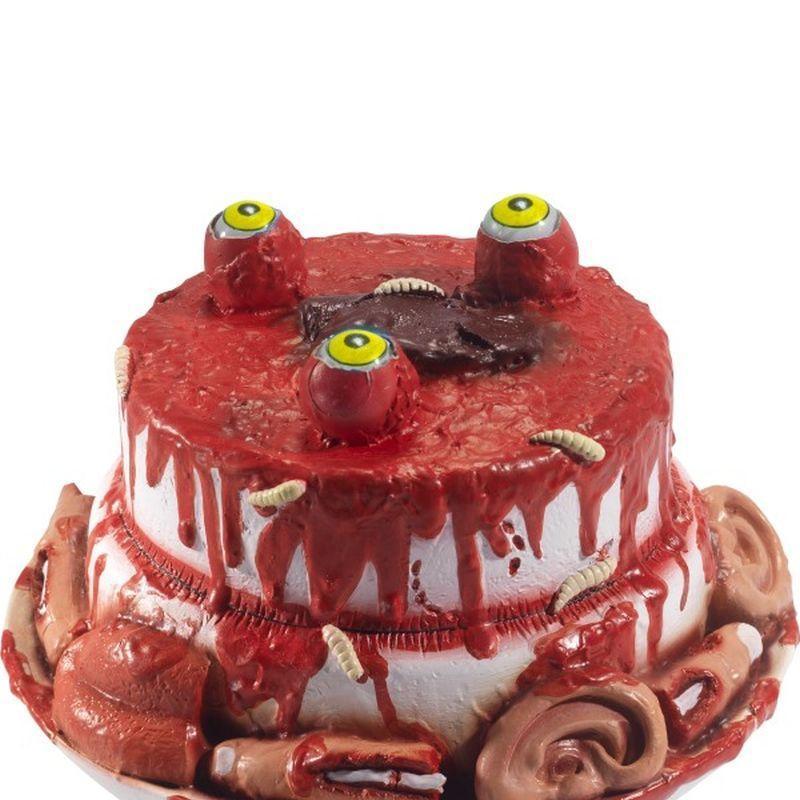 Latex Gory Gourmet Zombie Cake Prop - One Size