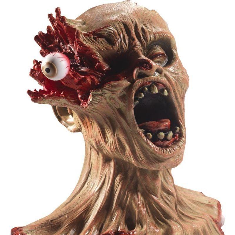Latex Exploding Eye Zombie Bust Prop - One Size
