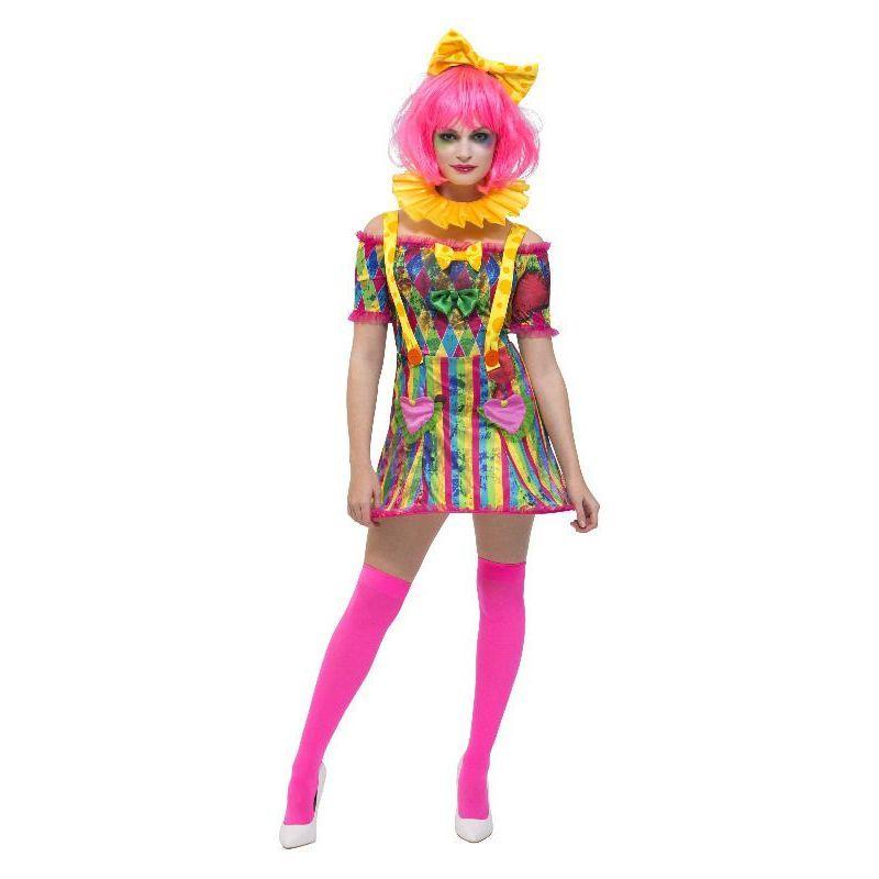 Fever Patchwork Clown Costume Multi Coloured Womens