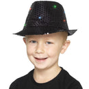 Light Up Sequin Trilby Hat - One Size