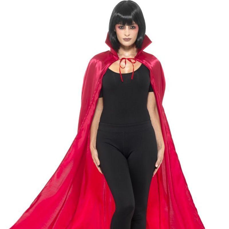 Satin Devil Cape - One Size