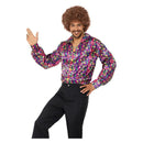 60s Psychedelic Cnd Shirt Adult Multi Mens -1