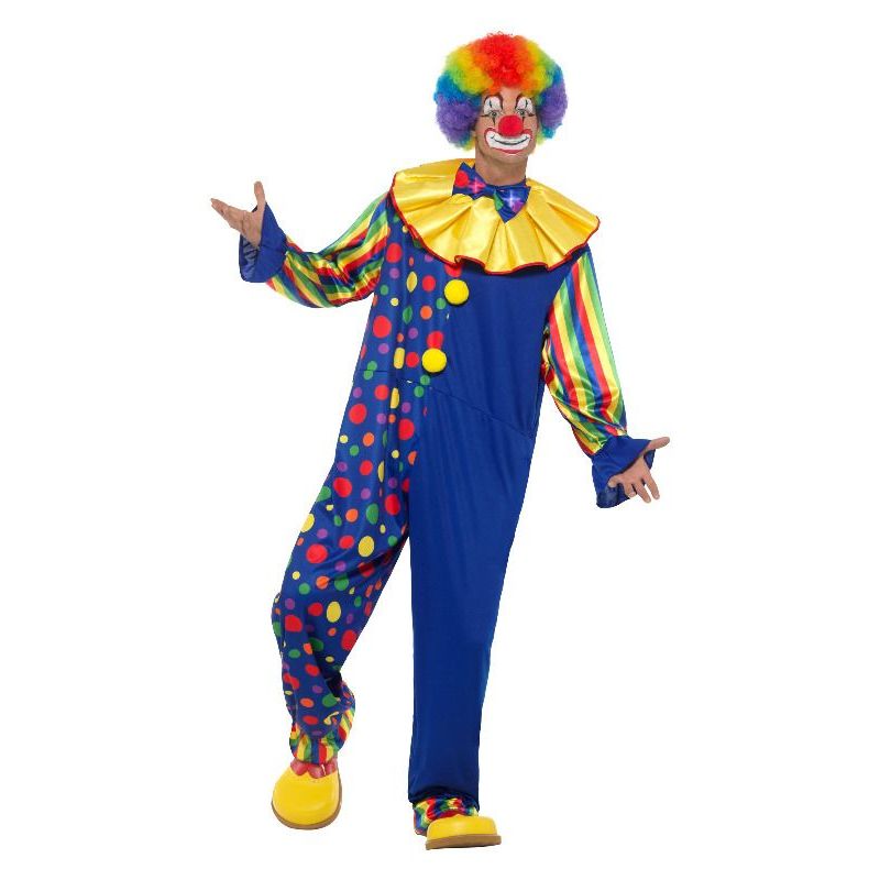 Deluxe Clown Costume Adult Multi Mens