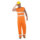Miner Costume Adult Orange Mens