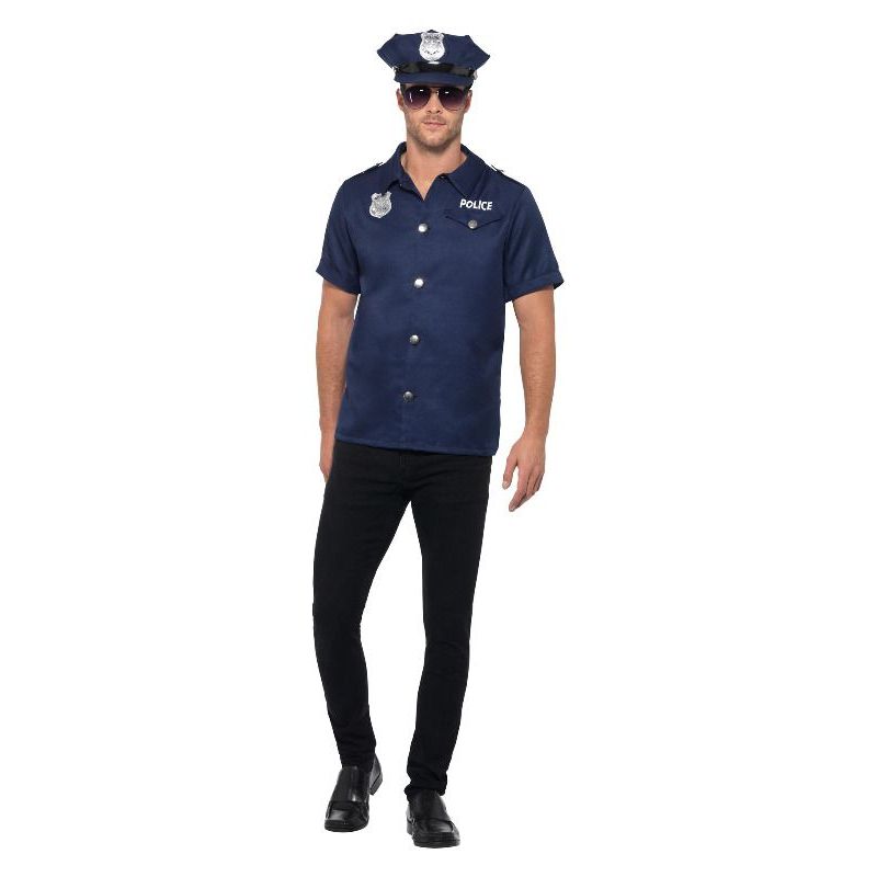 Us Cop Costume Adult Navy Mens