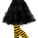 Bee Stripe Tights Childs Child Yellow Girls -1