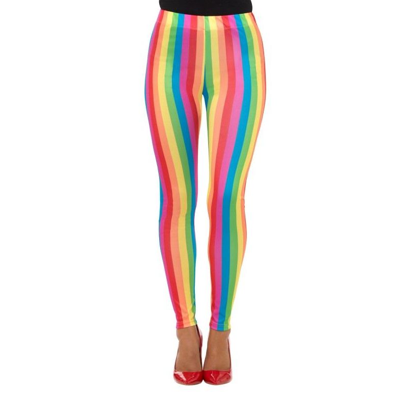 Rainbow Clown Leggings Adult Multi Womens