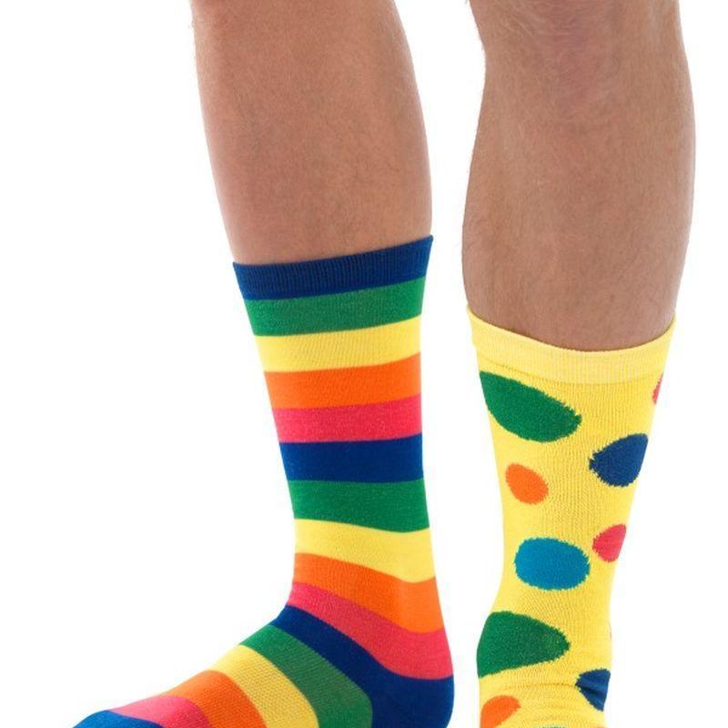Big Top Clown Socks Unisex Adult Multi -1