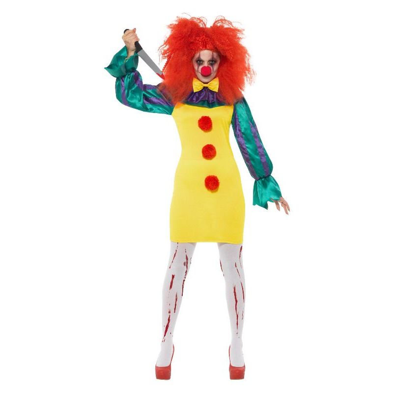 Classic Horror Clown Lady Costume Adult Multi