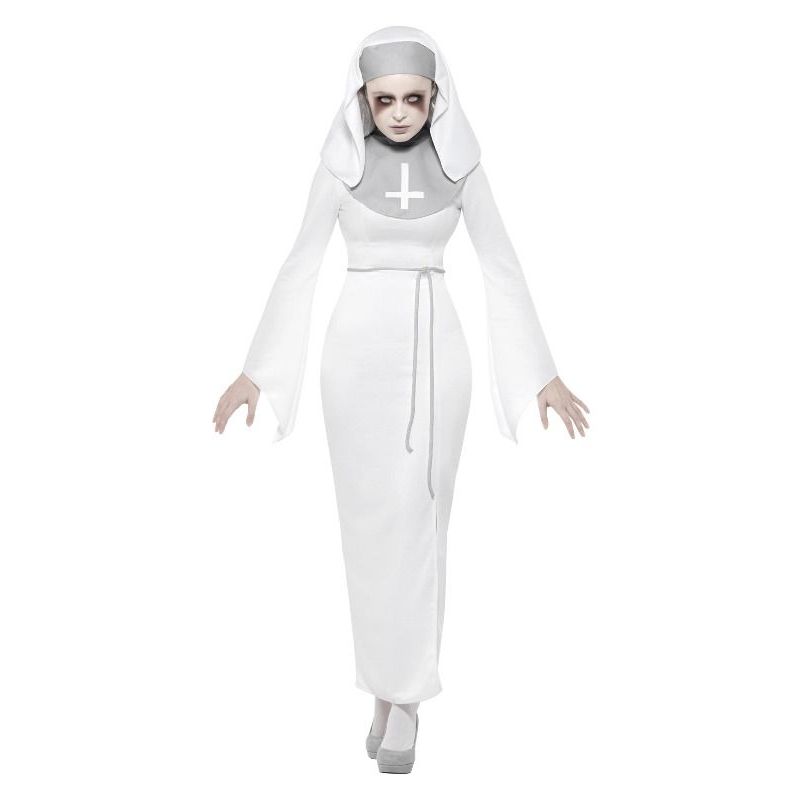 Haunted Asylum Nun Costume Adult White Womens