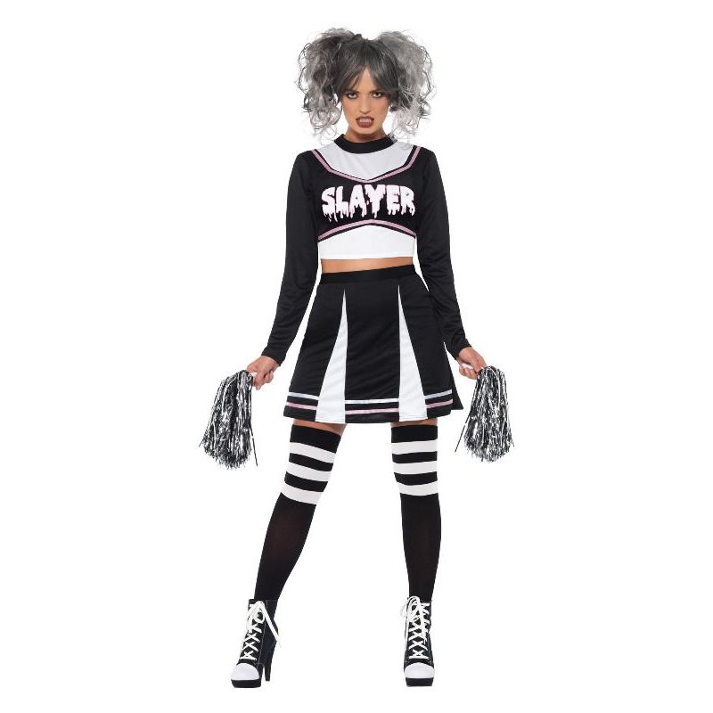 Fever Gothic Cheerleader Costume Adult Black