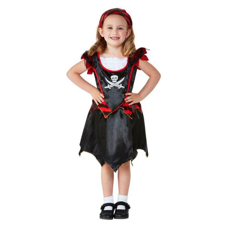 Toddler Pirate Skull & Crossbones Costume Girls