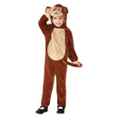 Monkey Toddler Costume Jumpsuit Brown