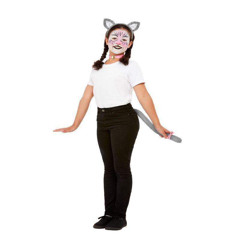 Smiffys Make Up Fx Kids Cat Kit Aqua Child Grey Unisex