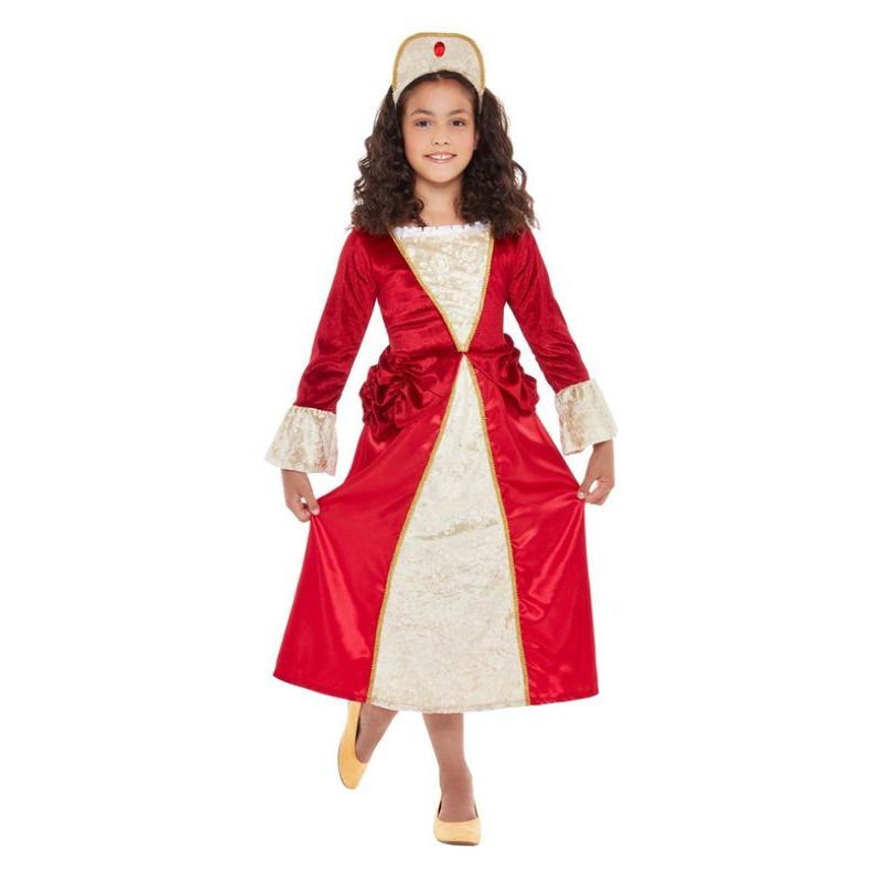 Tudor Princess Costume Child Red Girls