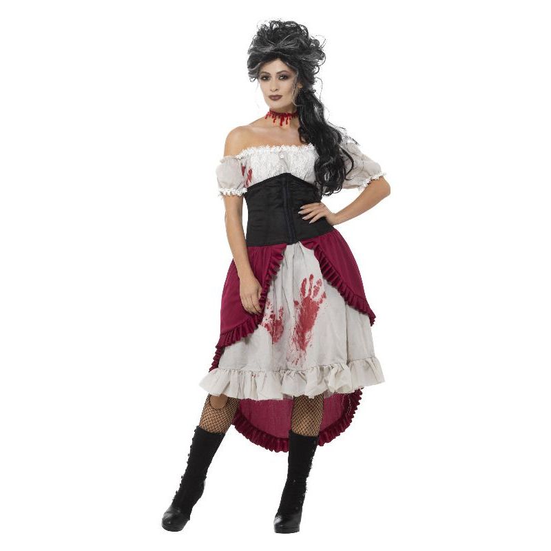 Victorian Slasher Victim Costume Adult Grey Womens