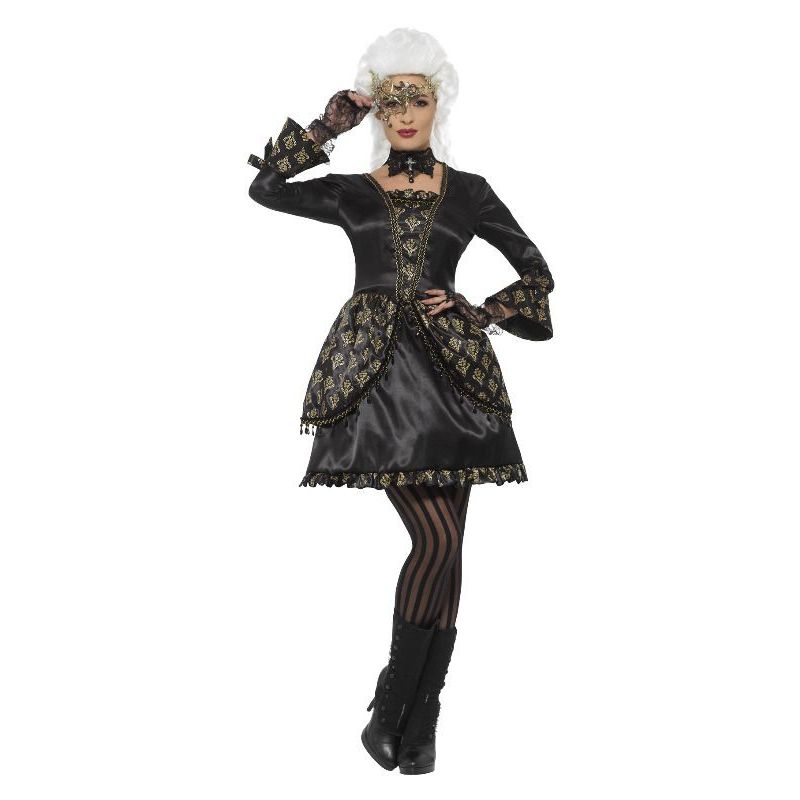 Deluxe Masquerade Costume Adult Gold Womens