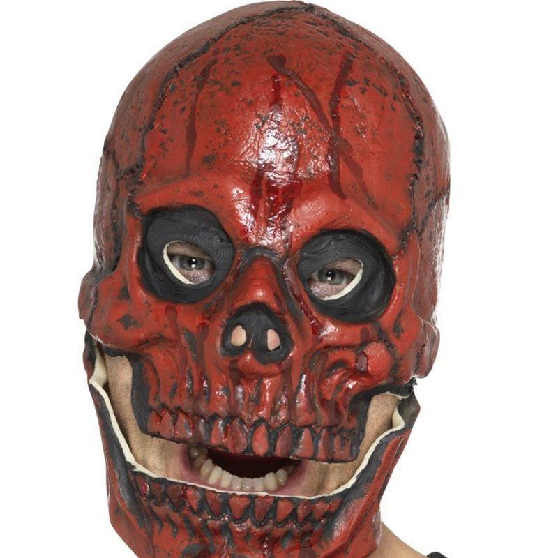 Blood Skull Mask Foam Latex Adult Red Mens -1