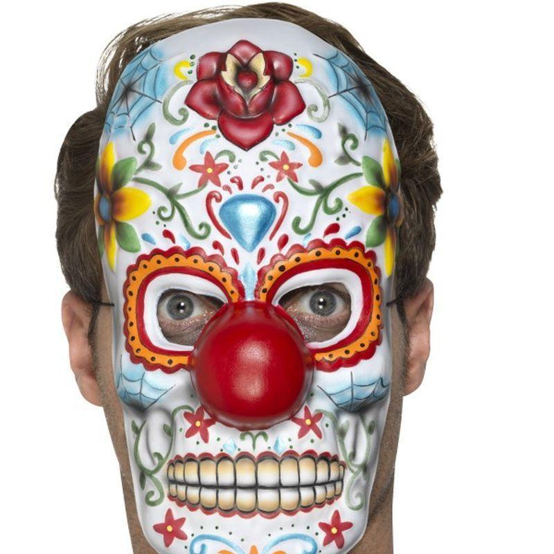 Day of the Dead Clown Mask - One Size