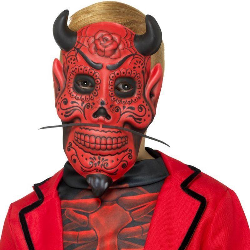 Day of the Dead Devil Mask, Childs - One Size