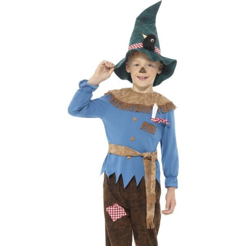 Patchwork Scarecrow Costume Kids Brown Boys