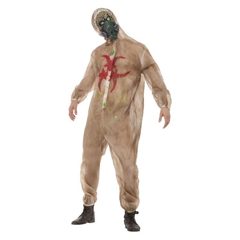 Zombie Biohazard Costume Adult Brown Mens