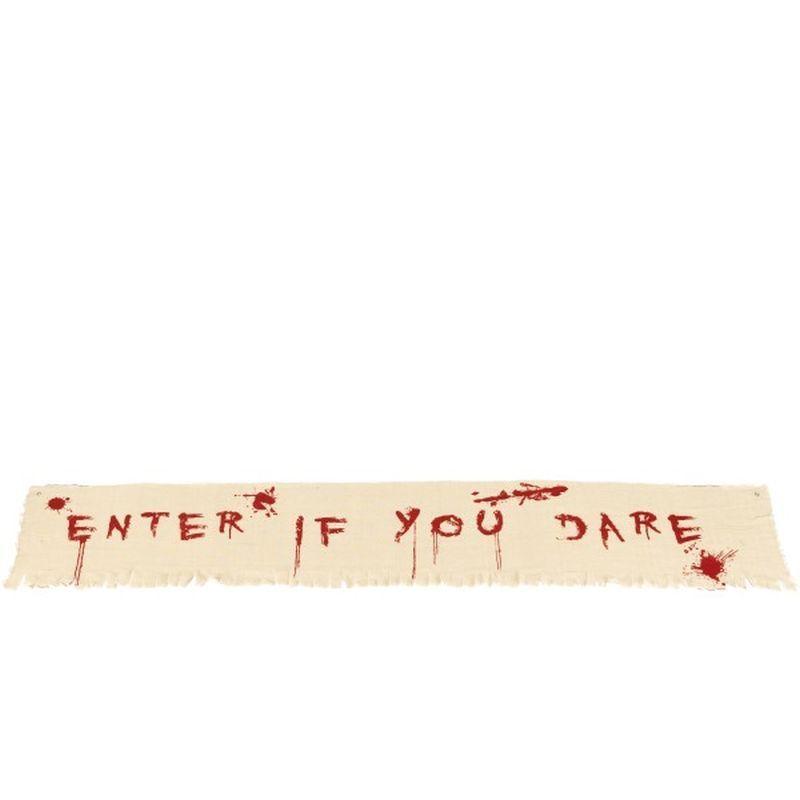 Enter If You Dare Bloody Banner Decoration - One Size