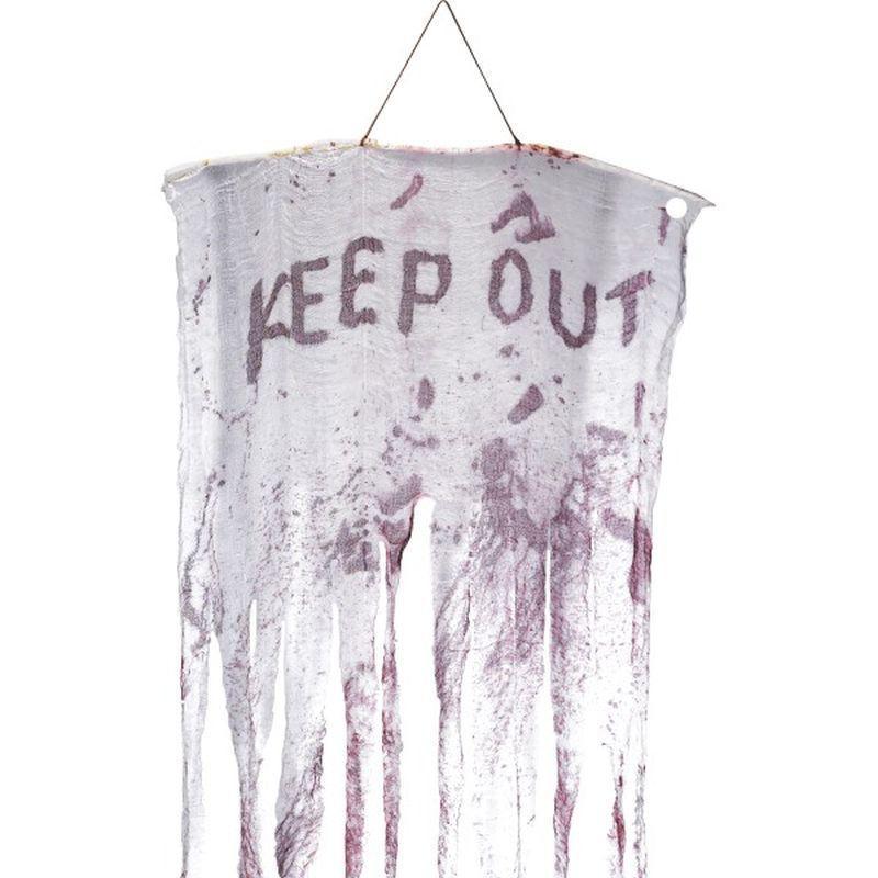 Keep Out Bloody Hanging Decoration - One Size