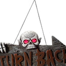 Light Up Turn Back Hanging Sign - One Size