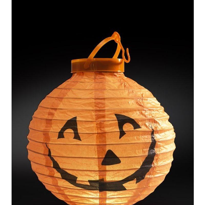 Light Up LED Paper Pumpkin Lantern - One Size