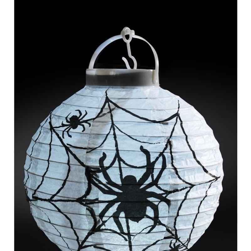 Light Up LED Paper Spider Web Lantern - One Size