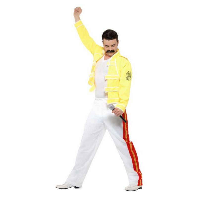 Queen Freddie Mercury Costume Adult Yellow Mens