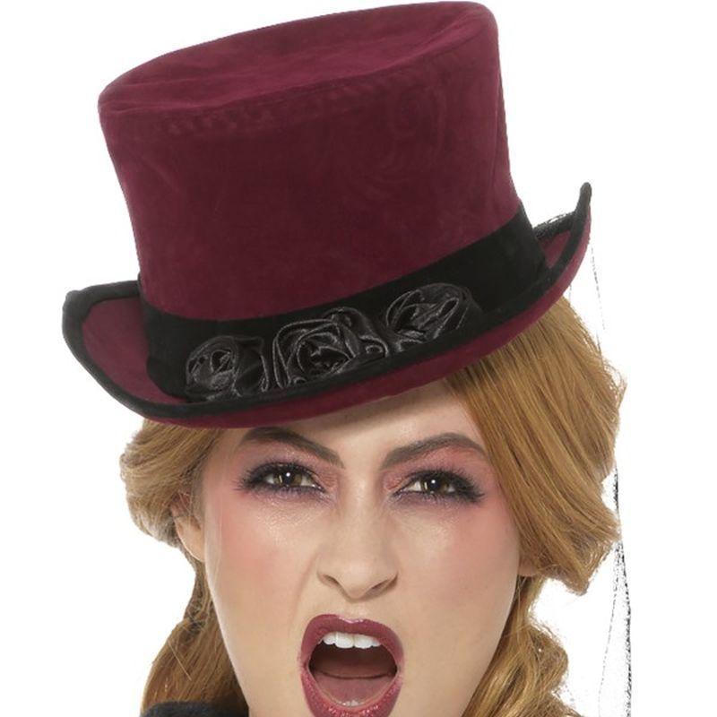 Deluxe Victorian Vampiress Hat - One Size