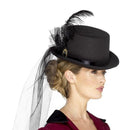 Deluxe Ladies Victorian Top Hat - One Size