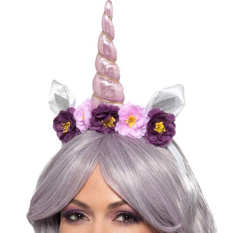 Unicorn Headband Adult Pink Costume Accessory